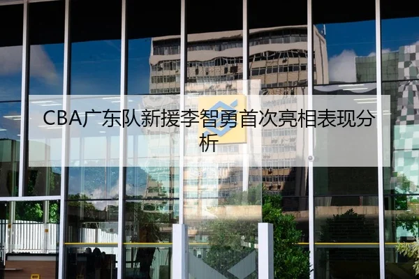 CBA广东队新援李智勇首次亮相表现分析